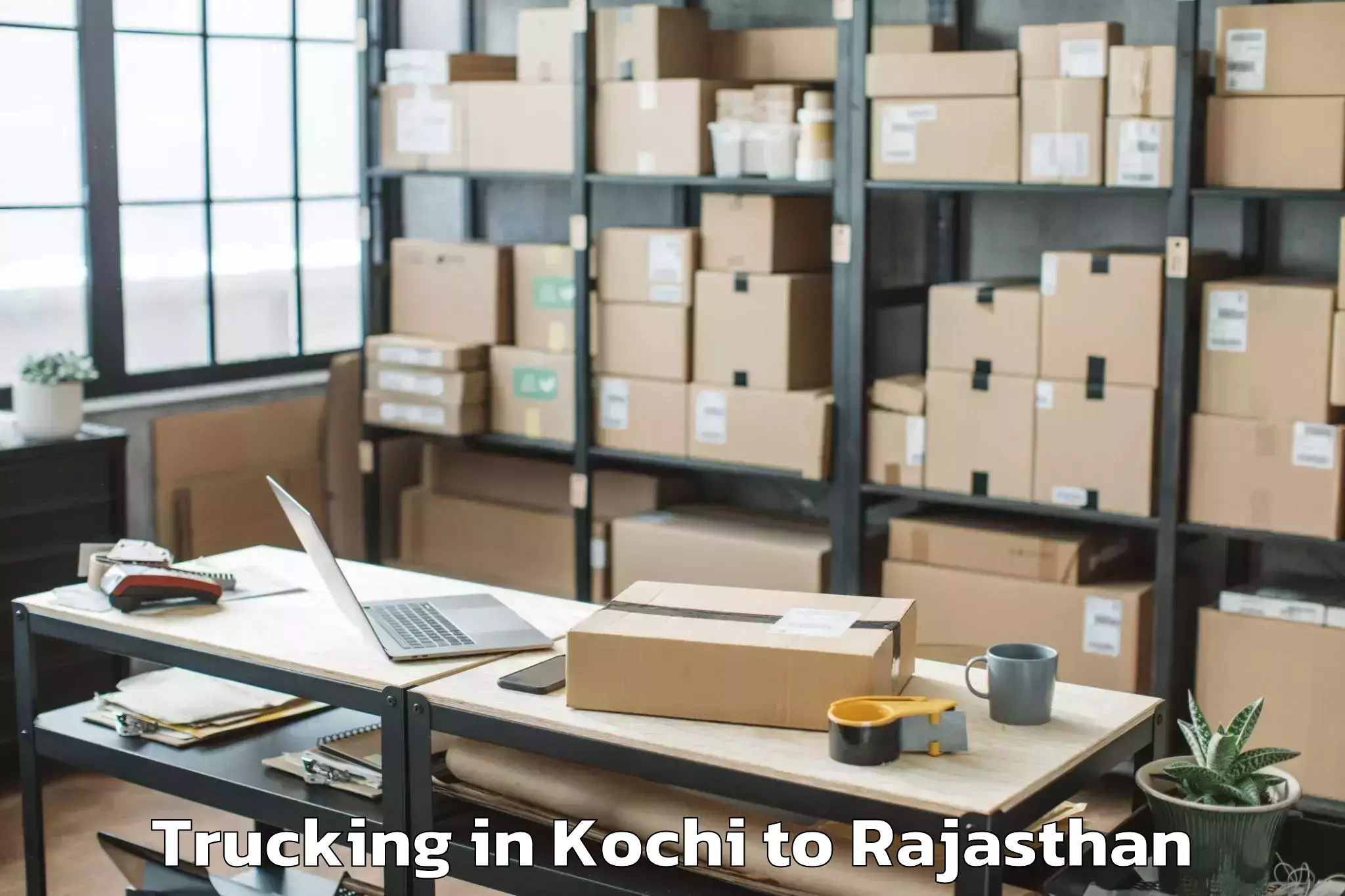 Book Kochi to Sanganer Trucking Online